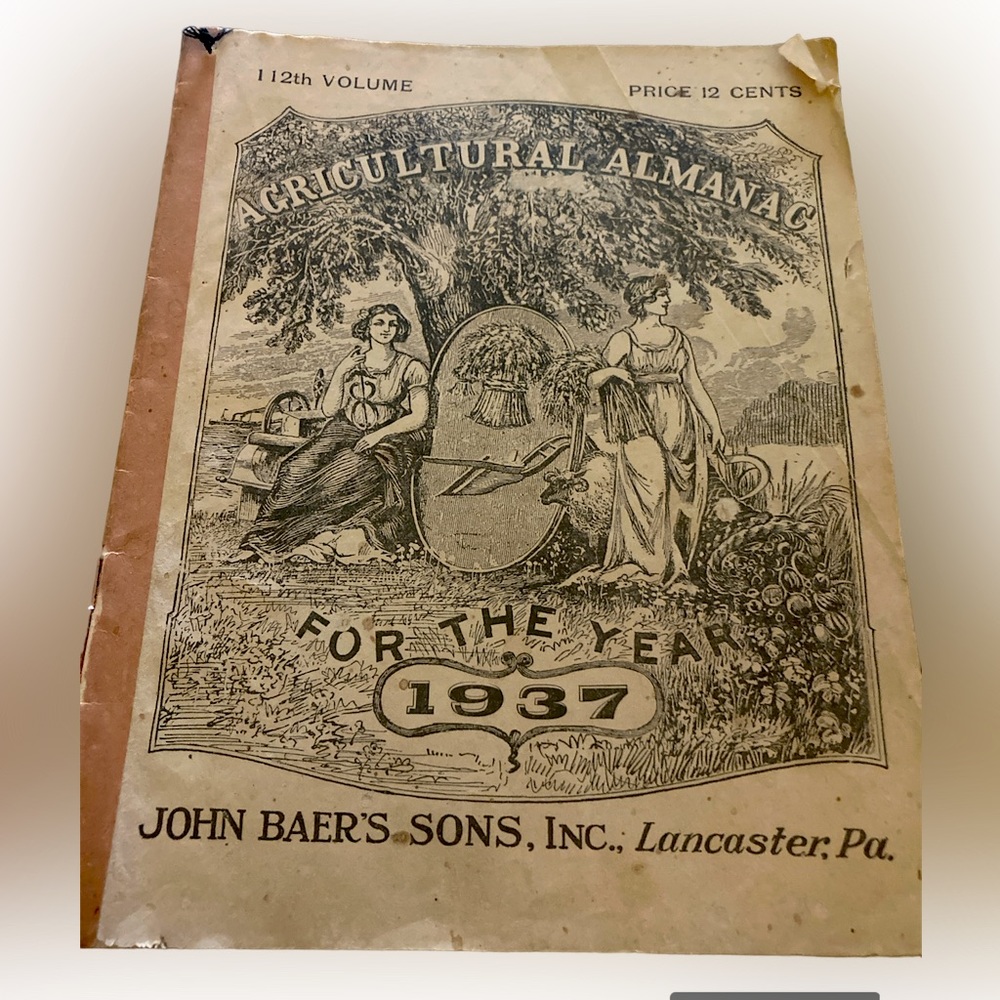 1937 Agricultural Almanac